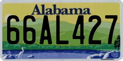 AL license plate 66AL427