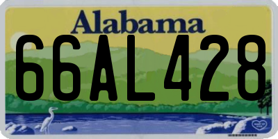 AL license plate 66AL428