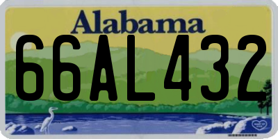 AL license plate 66AL432
