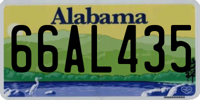 AL license plate 66AL435