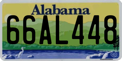 AL license plate 66AL448