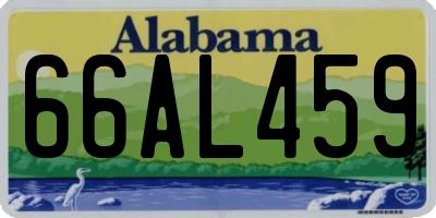 AL license plate 66AL459