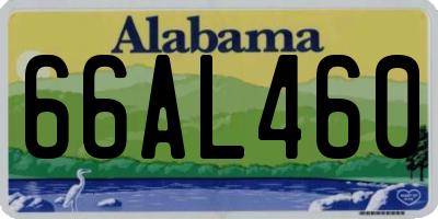 AL license plate 66AL460