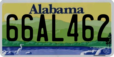 AL license plate 66AL462