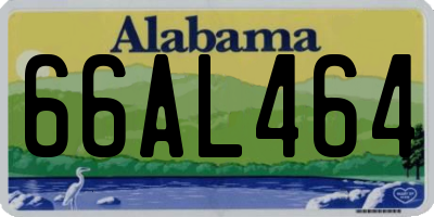 AL license plate 66AL464
