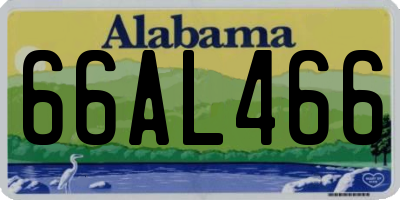 AL license plate 66AL466