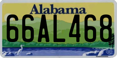 AL license plate 66AL468