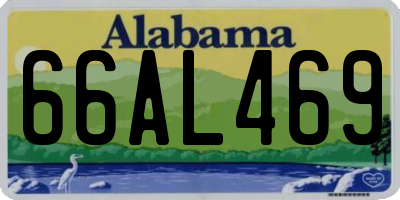 AL license plate 66AL469