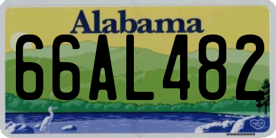 AL license plate 66AL482
