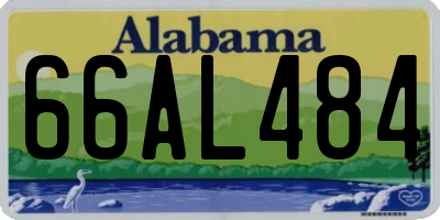 AL license plate 66AL484
