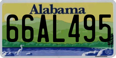 AL license plate 66AL495