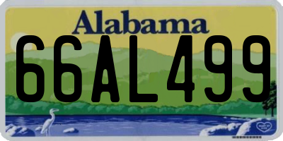 AL license plate 66AL499