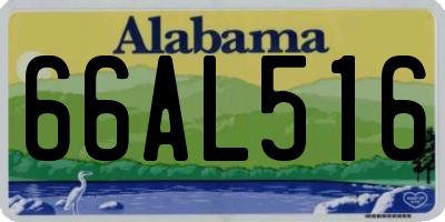 AL license plate 66AL516