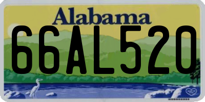 AL license plate 66AL520
