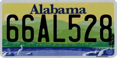 AL license plate 66AL528