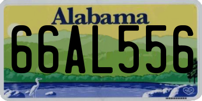 AL license plate 66AL556