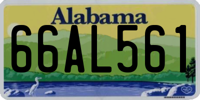 AL license plate 66AL561