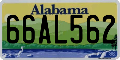 AL license plate 66AL562