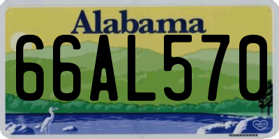 AL license plate 66AL570