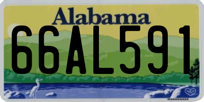 AL license plate 66AL591