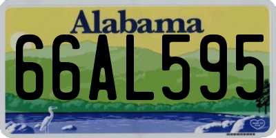 AL license plate 66AL595