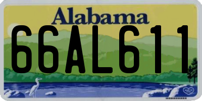 AL license plate 66AL611