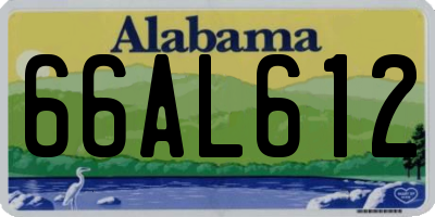 AL license plate 66AL612