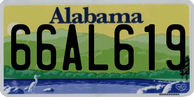 AL license plate 66AL619