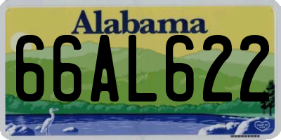 AL license plate 66AL622