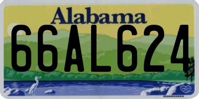 AL license plate 66AL624