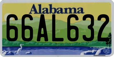 AL license plate 66AL632