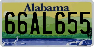 AL license plate 66AL655