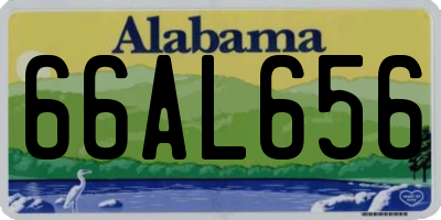 AL license plate 66AL656