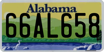 AL license plate 66AL658