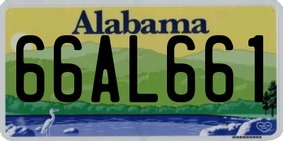 AL license plate 66AL661