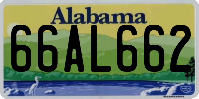 AL license plate 66AL662