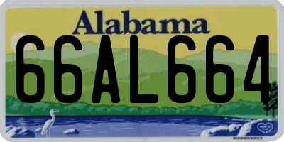 AL license plate 66AL664