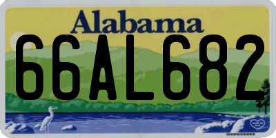 AL license plate 66AL682