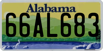 AL license plate 66AL683
