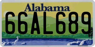 AL license plate 66AL689