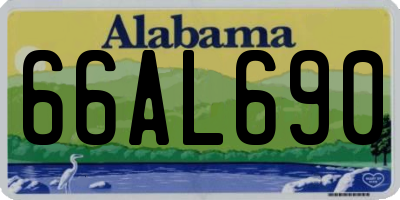 AL license plate 66AL690