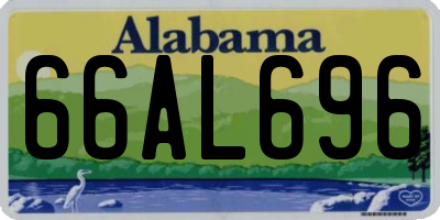 AL license plate 66AL696