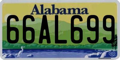 AL license plate 66AL699