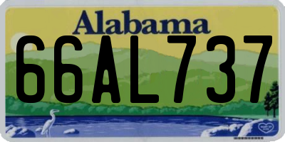 AL license plate 66AL737