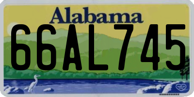 AL license plate 66AL745