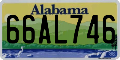AL license plate 66AL746