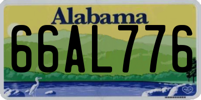 AL license plate 66AL776