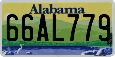 AL license plate 66AL779