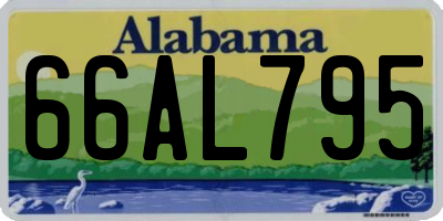 AL license plate 66AL795