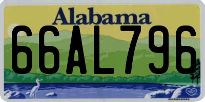 AL license plate 66AL796